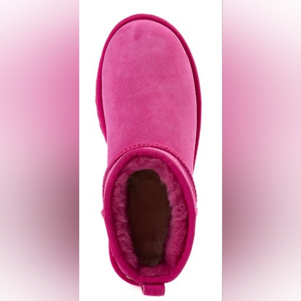 UGG® Classic Ultra Mini Boots - Dark Peony Size 6 Used Exc MSRP $159.99 - Picture 2 of 9